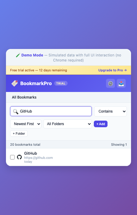 Search Filtering